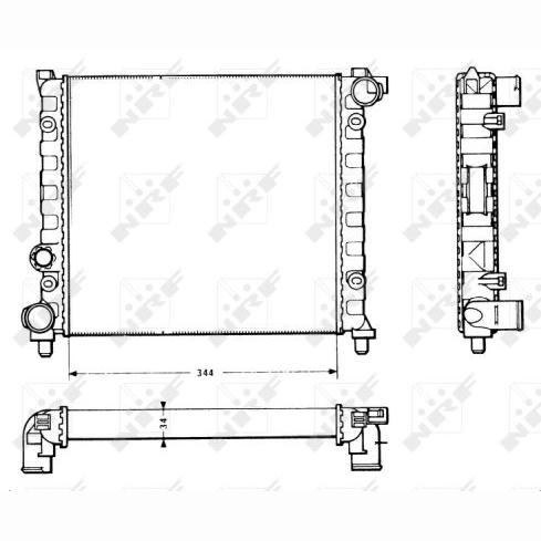 NRF NRF58766 Engine Radiator