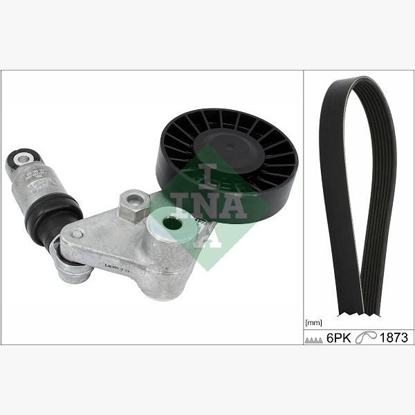 INA 529020110 V-Ribbed Belt Set