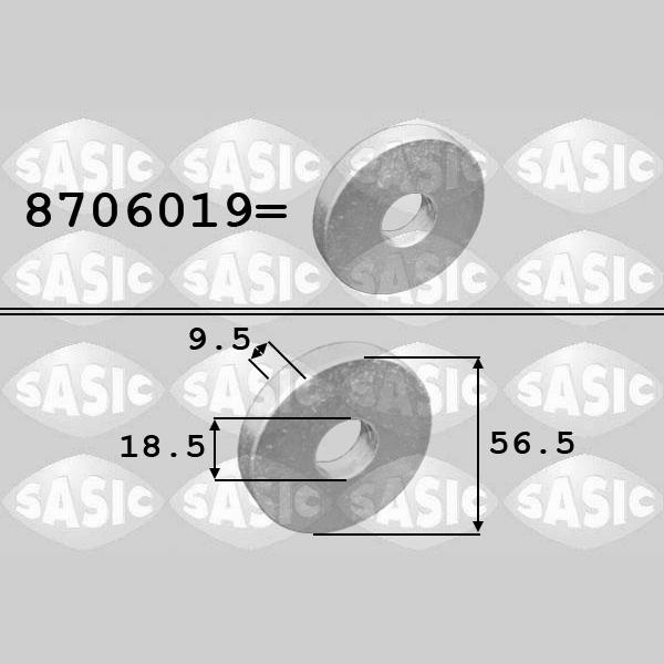SASIC SAS8706019 Crankshaft Pulley Washer