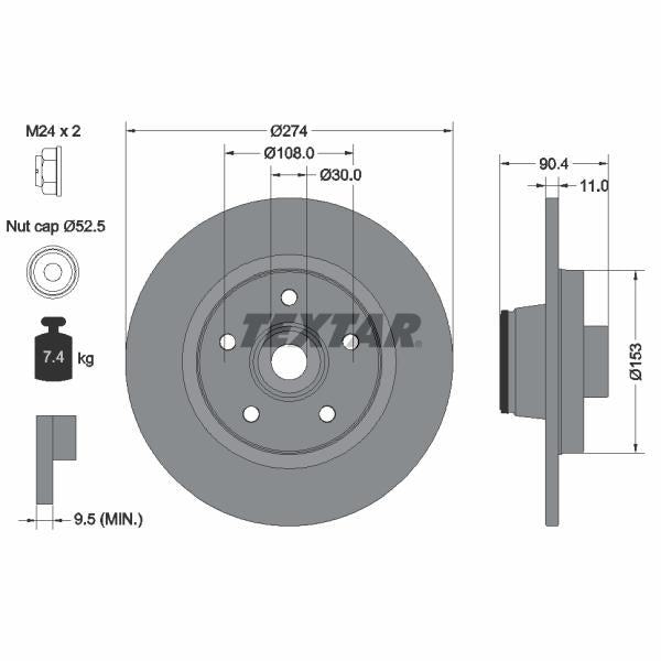 AUTOFREN SEINSA D7-158C Brake Caliper Guide Sleeve Kit
