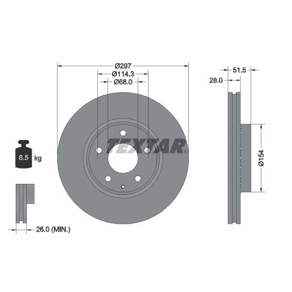 AUTOFREN SEINSA D7-122C Brake Caliper Guide Sleeve Kit