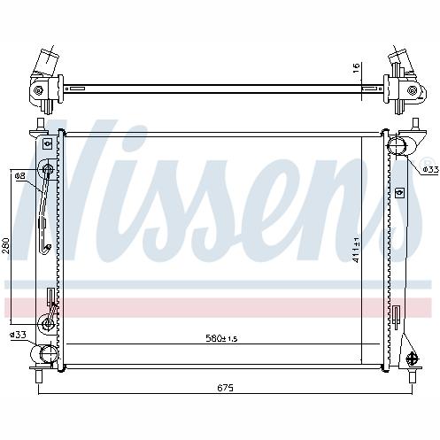 NISSENS NIS666202 Engine Radiator