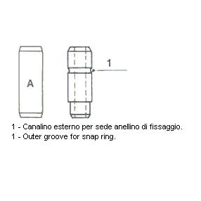 METELLI 01-0185 Valve Guide