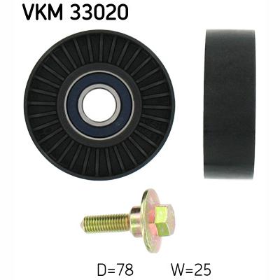 SKF VKM33020 V-Ribbed Belt Deflection/Guide Pulley
