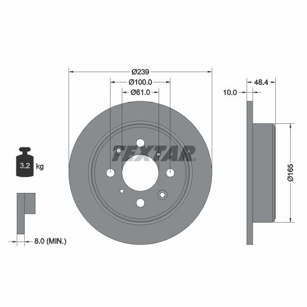 TRW MOTO ST1268 Brake Caliper Guide Sleeve Kit