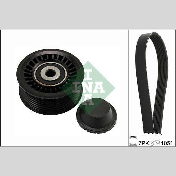 INA 529048610 V-Ribbed Belt Set