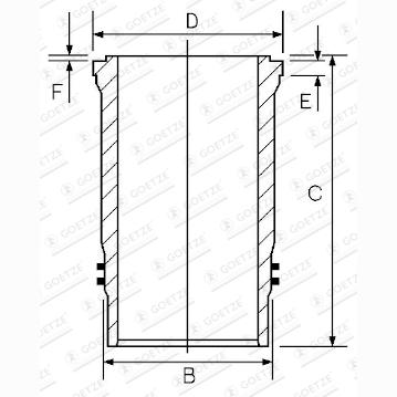 GOETZE 14-450920-00 Cylinder Liner