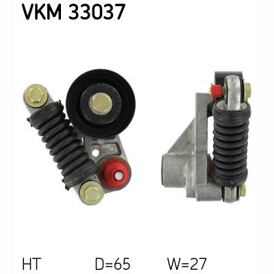SKF VKM33037 V-Ribbed Belt Tensioner Pulley