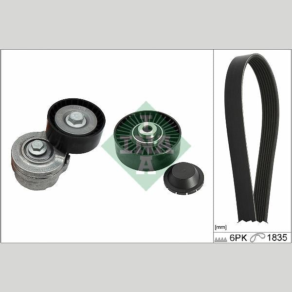 INA 529049810 V-Ribbed Belt Set