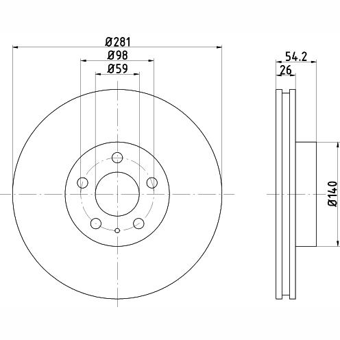 TEXTAR 92069400 Brake Disc