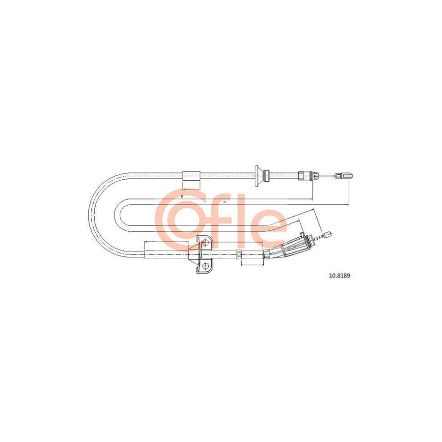 Cofle 92.10.8189 Hand Brake Cable for Volvo Xc90 I (C, 275)