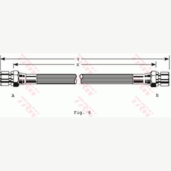 TRW MOTO PHA104 Brake Hose