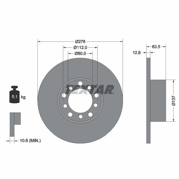 TRW MOTO ST1264 Brake Caliper Guide Sleeve Kit