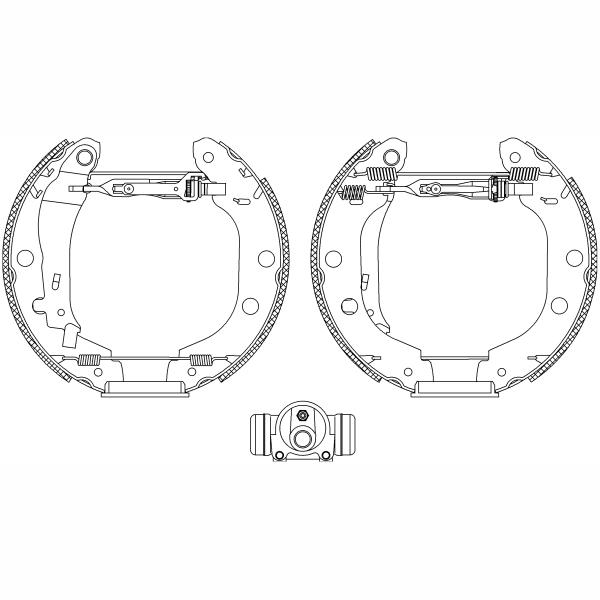 TEXTAR 84052700 Brake Shoe Set