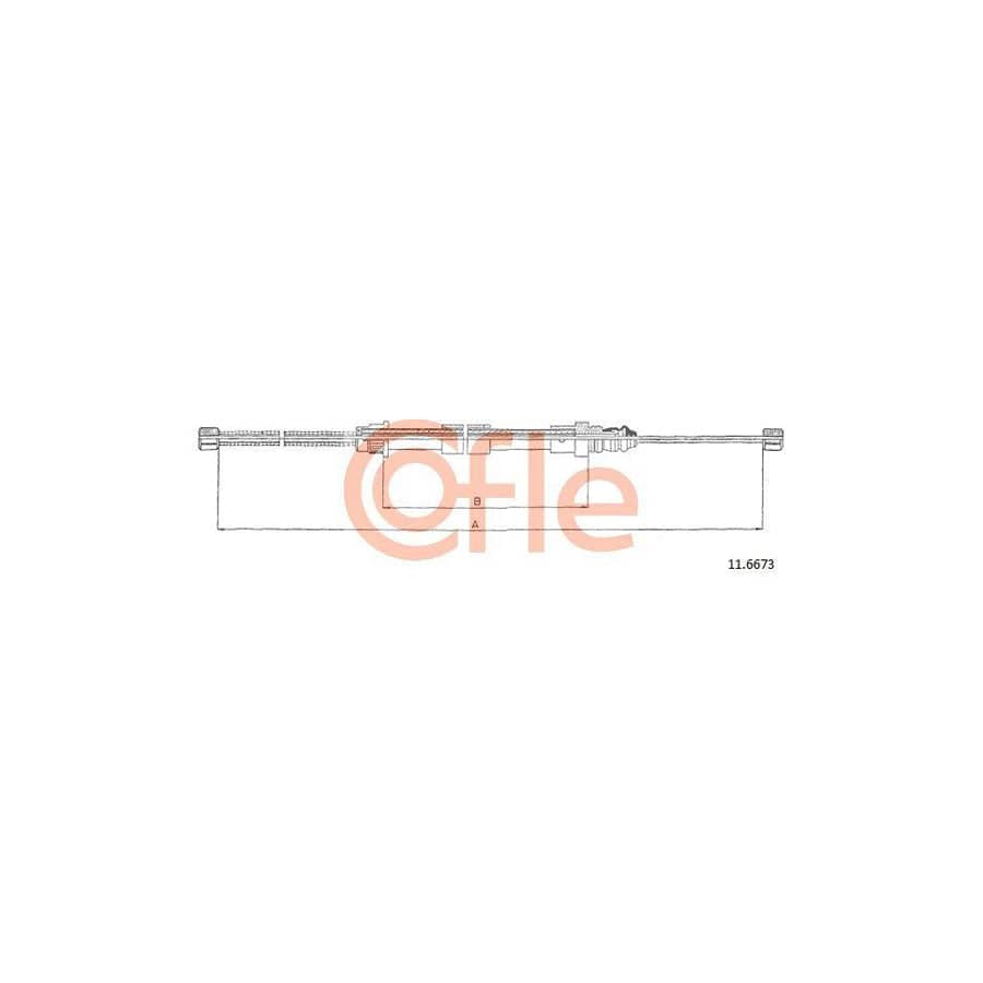Cofle 11.6673 Hand Brake Cable