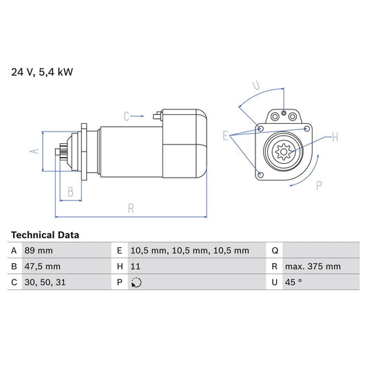 BOSCH 0986013260 Starter