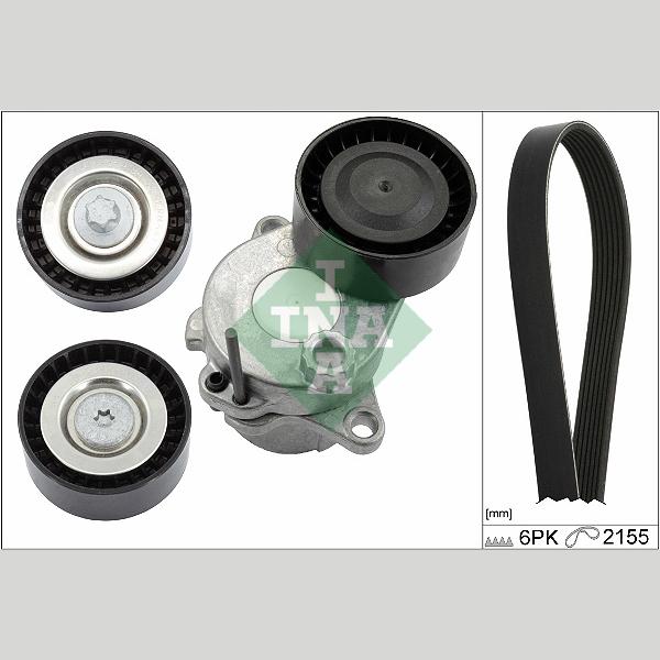 INA 529032110 V-Ribbed Belt Set