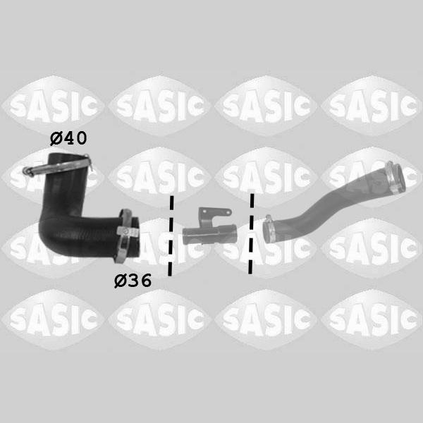 SASIC SAS3336224 Charge Air Hose