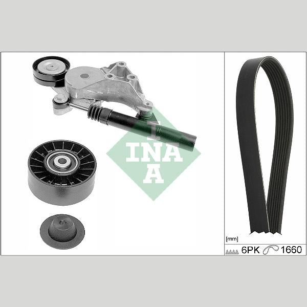 INA 529047110 V-Ribbed Belt Set
