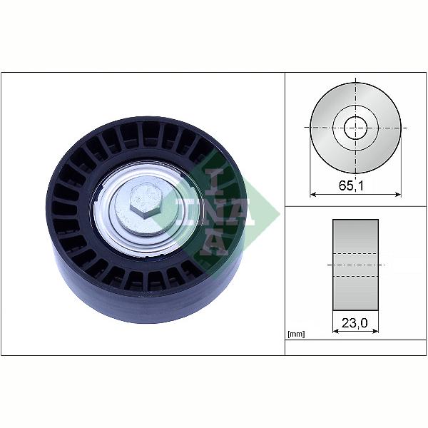 INA 532088210 V-Ribbed Belt Deflection/Guide Pulley