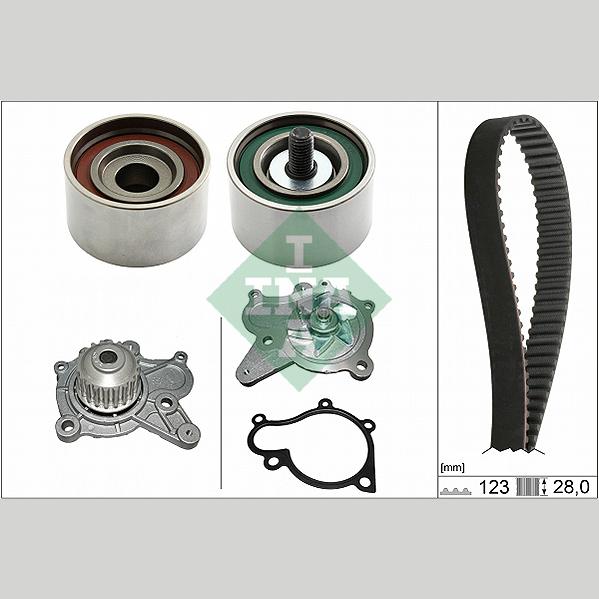 INA 530050231 Water Pump & Timing Belt Kit