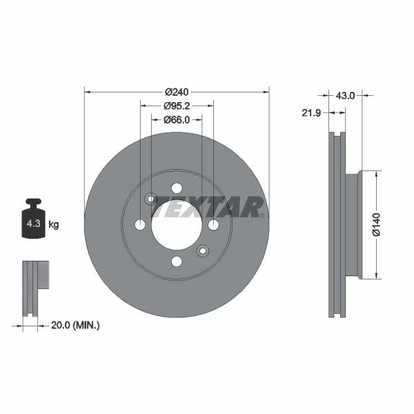 BBP 5943BBP Brake Caliper Guide Sleeve Kit