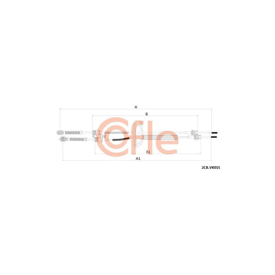 Cofle 92.2Cb.Vk015 Cable, Manual Transmission