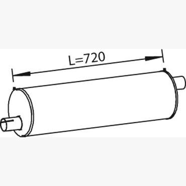 DINEX DIN28431 Centre/Rear Muffler
