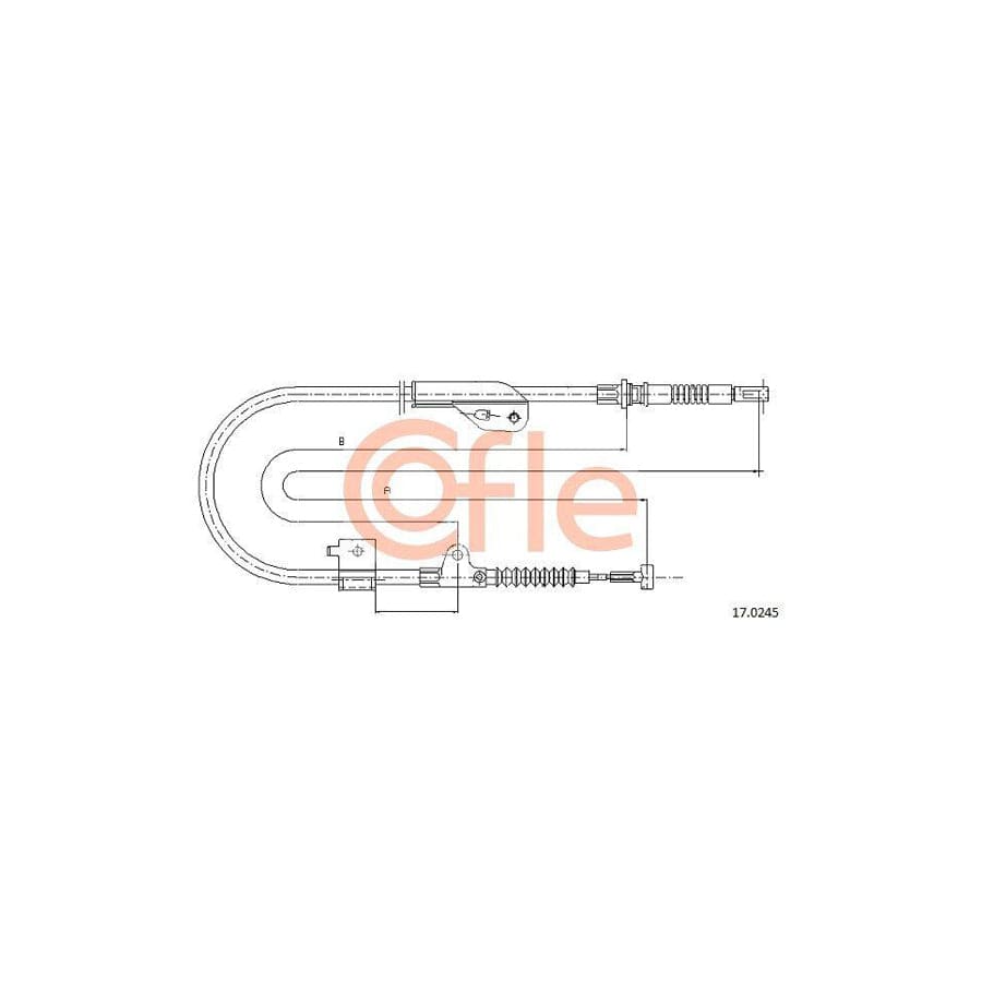 Cofle 15.358 Clutch Cable for Peugeot 205