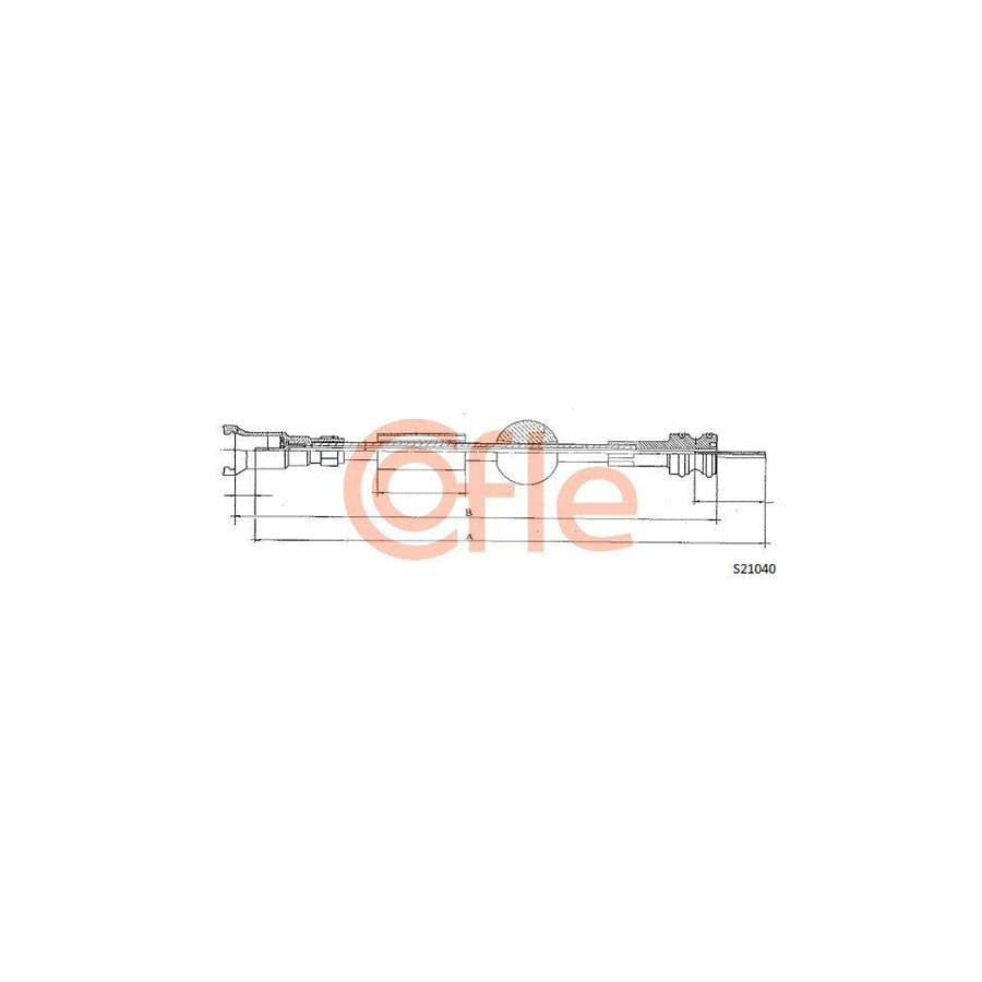 Cofle 92.S21040 Speedometer Cable