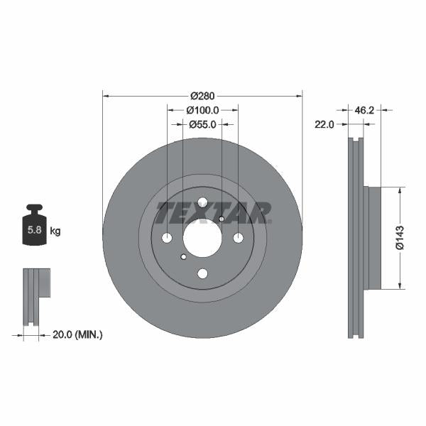 AUTOFREN SEINSA D7-520C Brake Caliper Guide Sleeve Kit