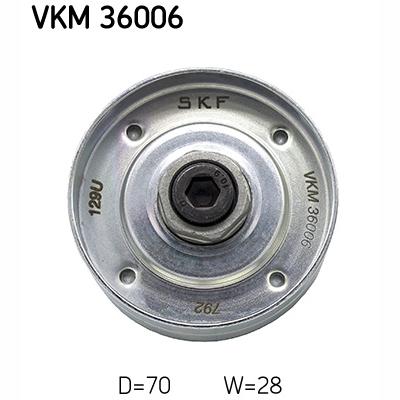 SKF VKM36006 V-Ribbed Belt Deflection/Guide Pulley