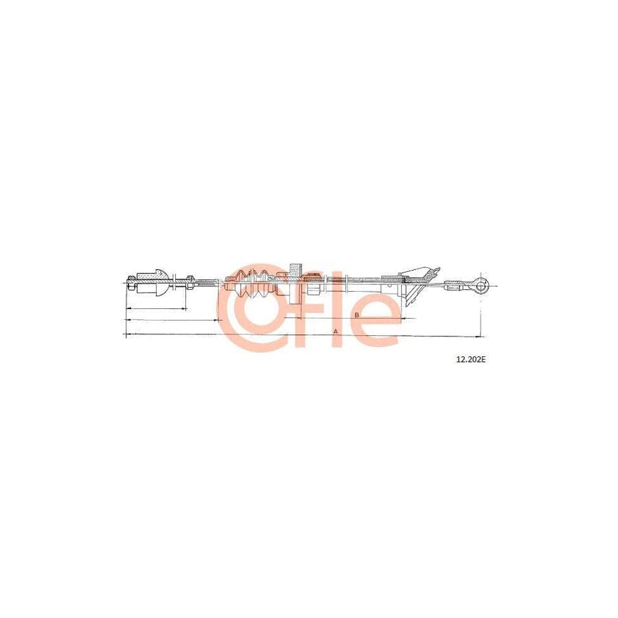 Cofle 12.202E Clutch Cable for Seat Terra