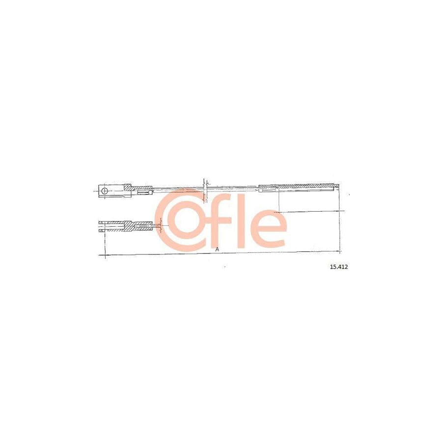 Cofle 15.412 Clutch Cable