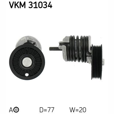 SKF VKM31034 V-Ribbed Belt Tensioner Pulley