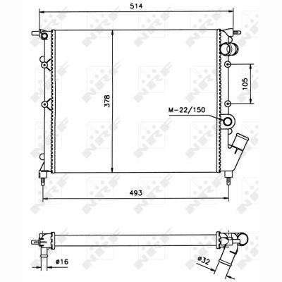 NRF NRF58105 Engine Radiator