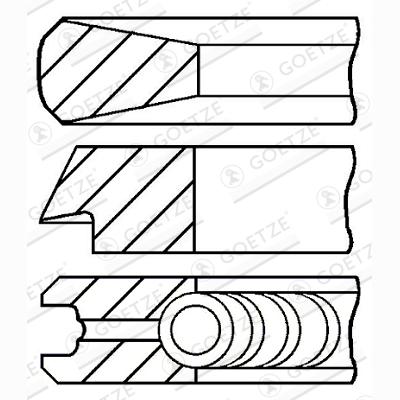 GOETZE 08-783900-00 Piston Ring Kit