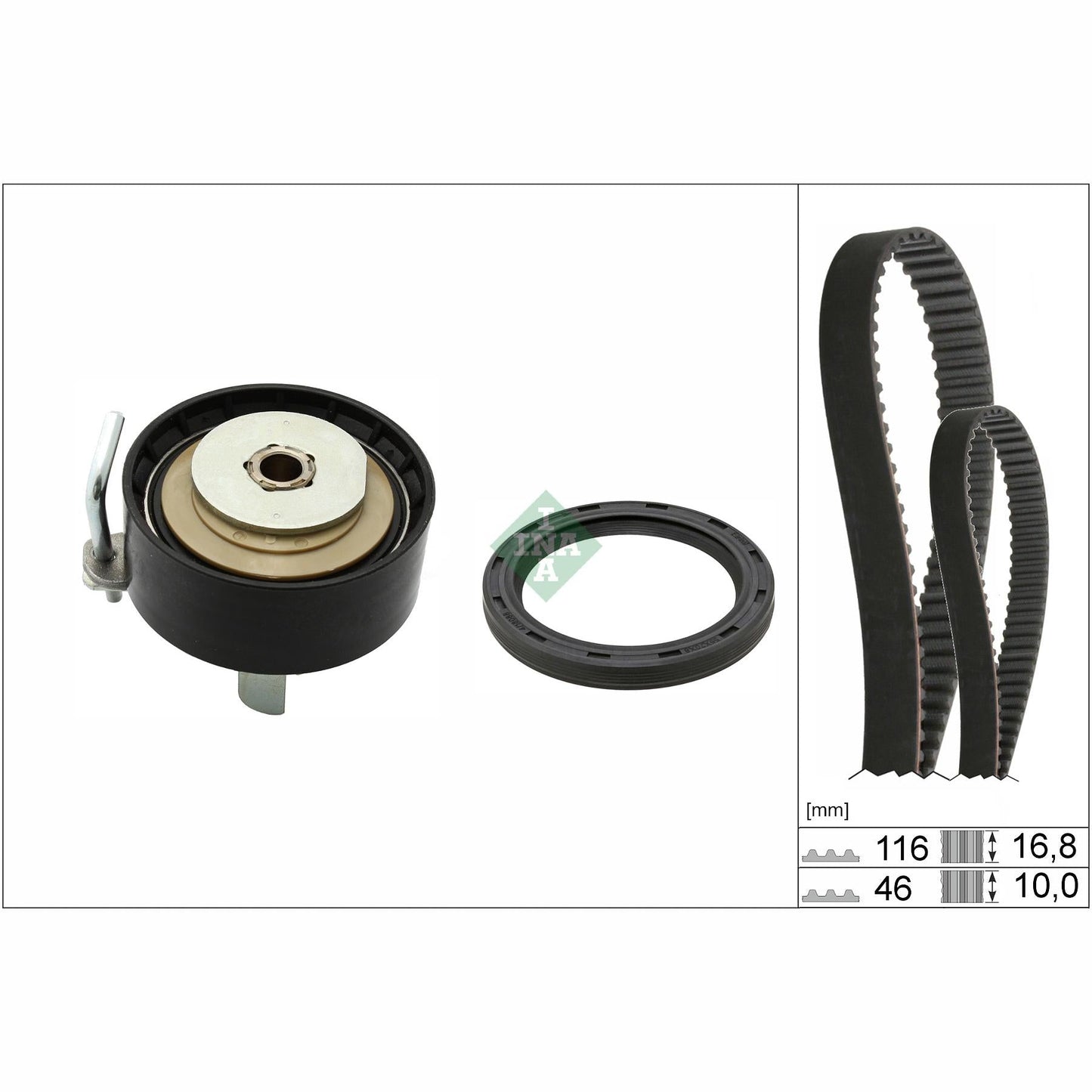 INA 530096110 Timing Belt Set