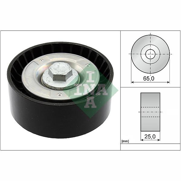 INA 532085510 V-Ribbed Belt Deflection/Guide Pulley