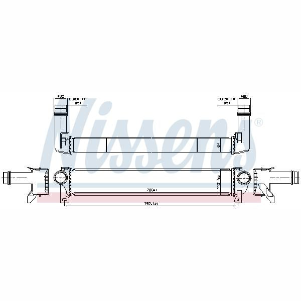 NISSENS NIS961599 Charge Air Cooler