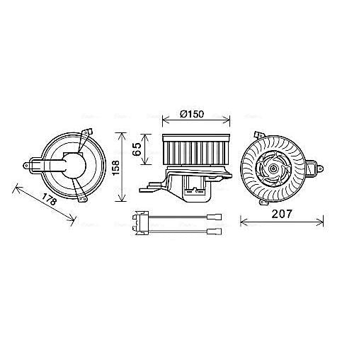 AVA COOLING CN8511AVA Air Blower