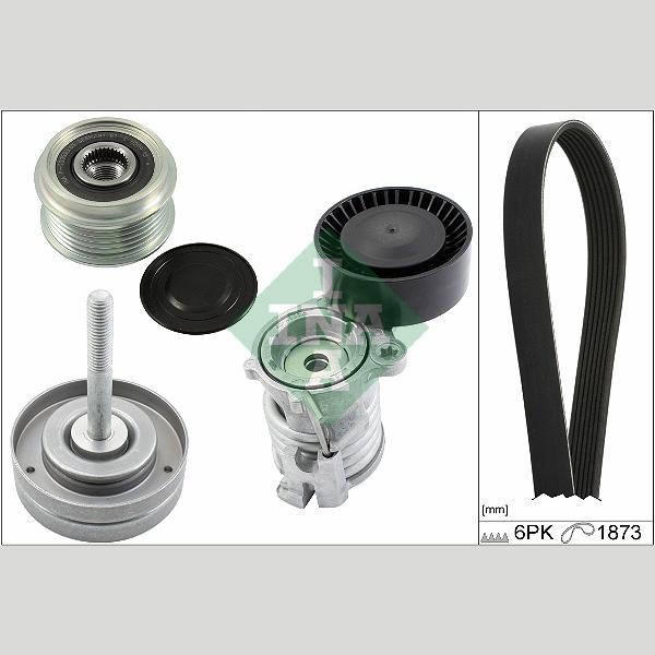 INA 529009020 V-Ribbed Belt Set