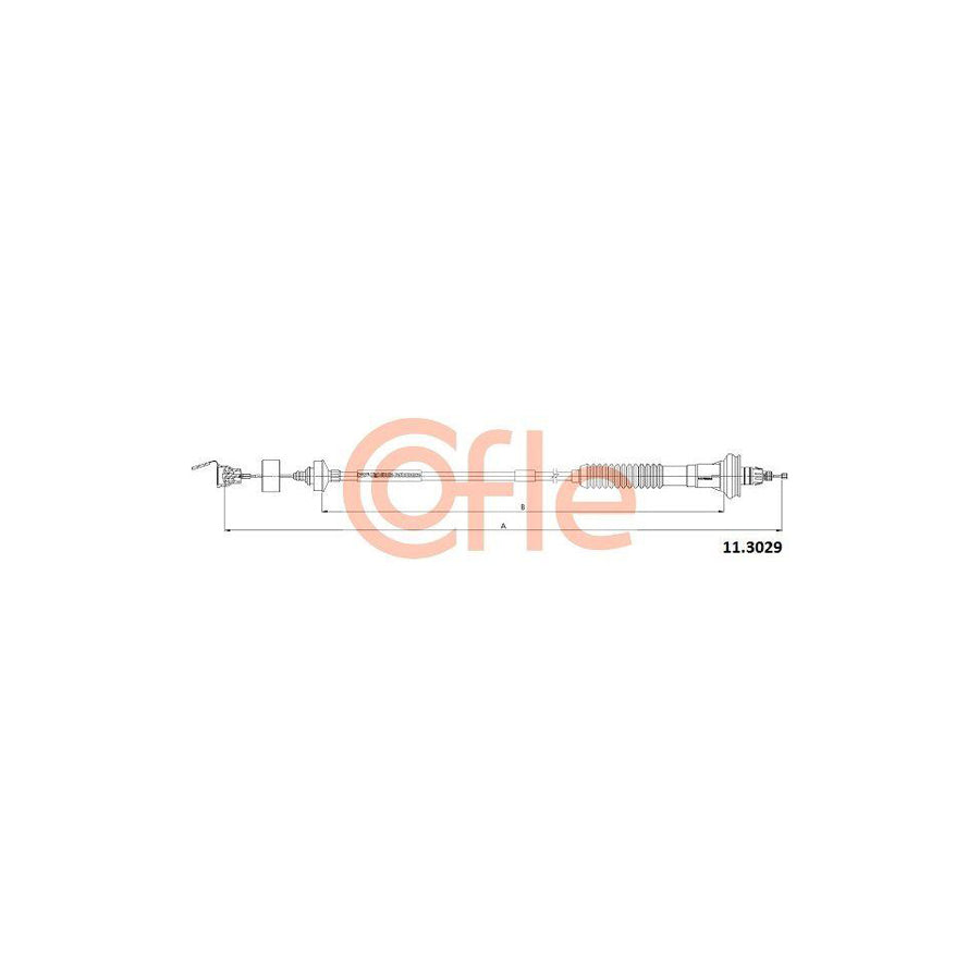 Cofle 92.11.3029 Clutch Cable for Peugeot 206