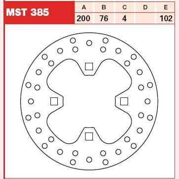 TRW MOTO MST385 Brake Disc