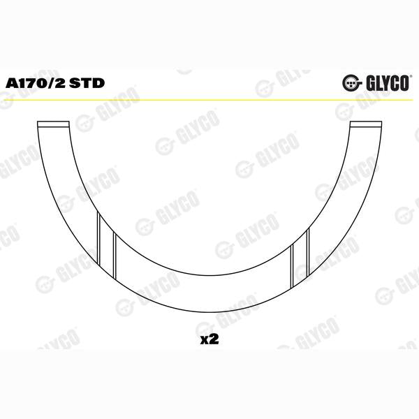 GLYCO A1702STD Crankshaft Thrust Washer