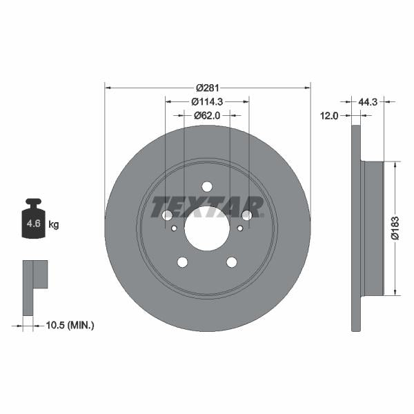 MERITOR MERBDA445 Brake Caliper Bracket