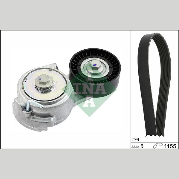 INA 529001110 V-Ribbed Belt Set
