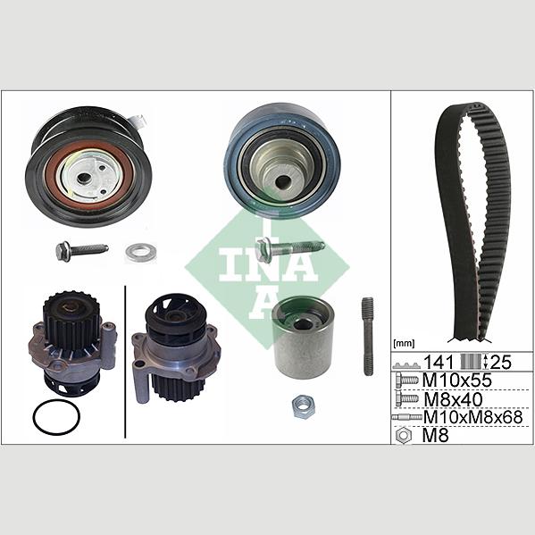 INA 530036130 Water Pump & Timing Belt Kit