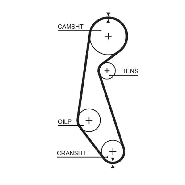 GATES GAT5090 Timing Belt