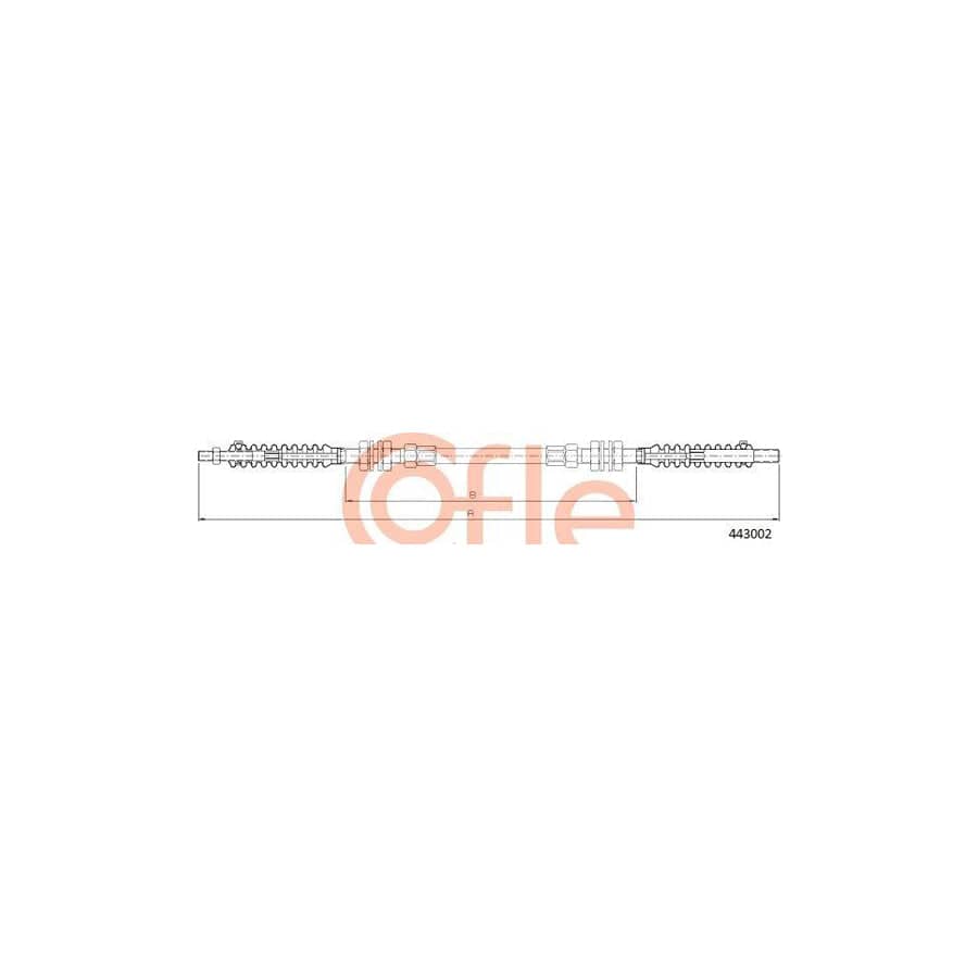 Cofle 92.443002 Throttle Cable